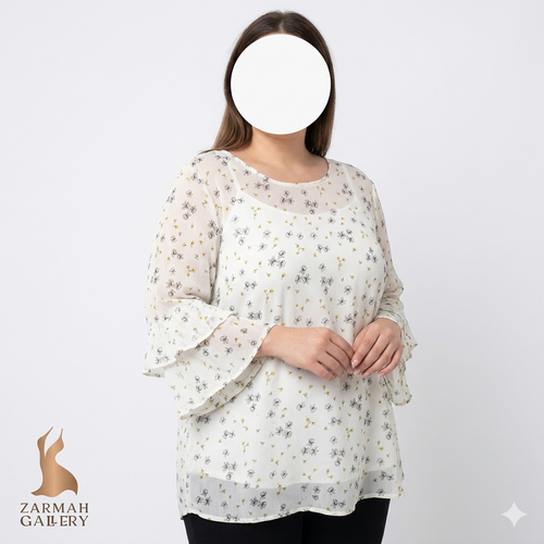 شومیز زنانه سایزبزرگ برند Torrid طرح گلدار، استوک وارداتی درجه A،