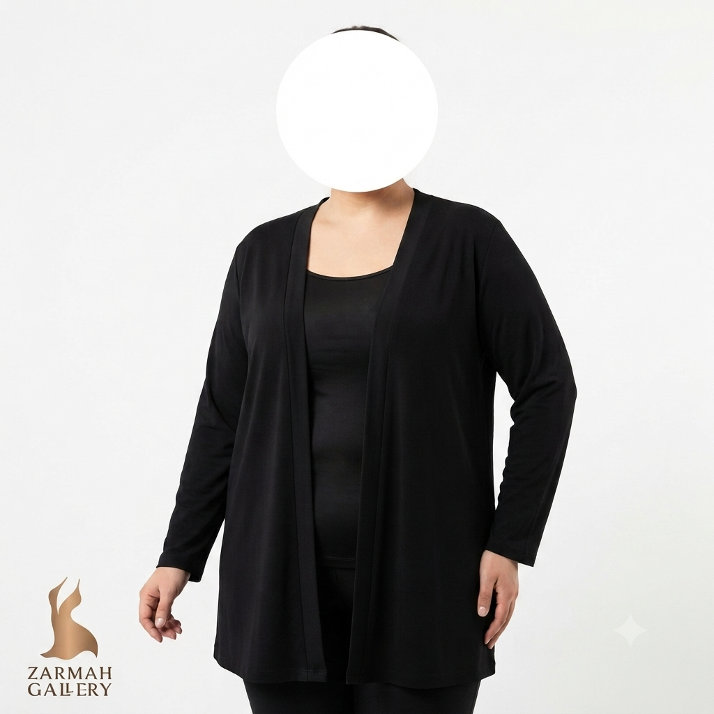 شومیز رویه مشکی زنانه سایز بزرگ برند White Stag استوک وارداتی مناسب استایل روزمره و مجلسی