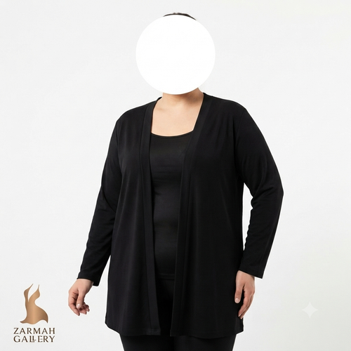 شومیز رویه مشکی زنانه سایز بزرگ برند White Stag استوک وارداتی مناسب استایل روزمره و مجلسی