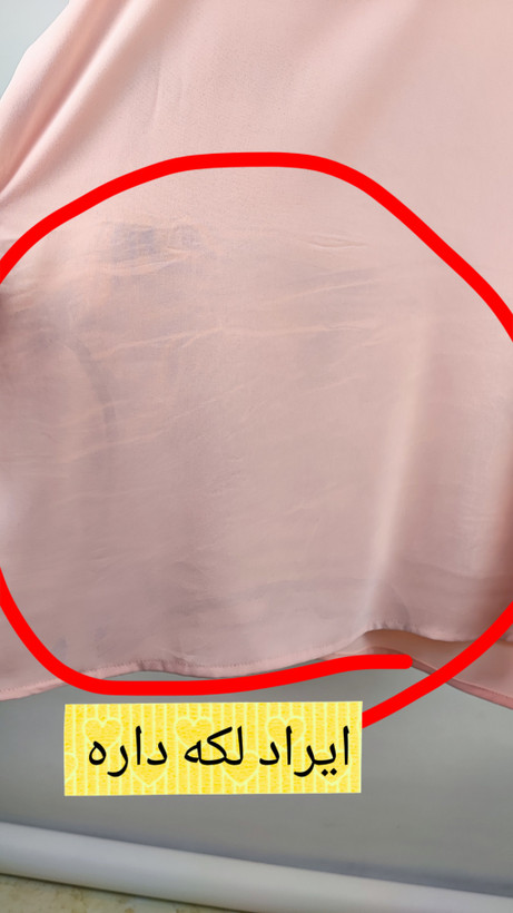 بلوز سایز بزرگ زنانه استوک وارداتی رنگ صورتی ملایم یقه گرد ساده با آستین سه ربع مناسب استایل روزمره