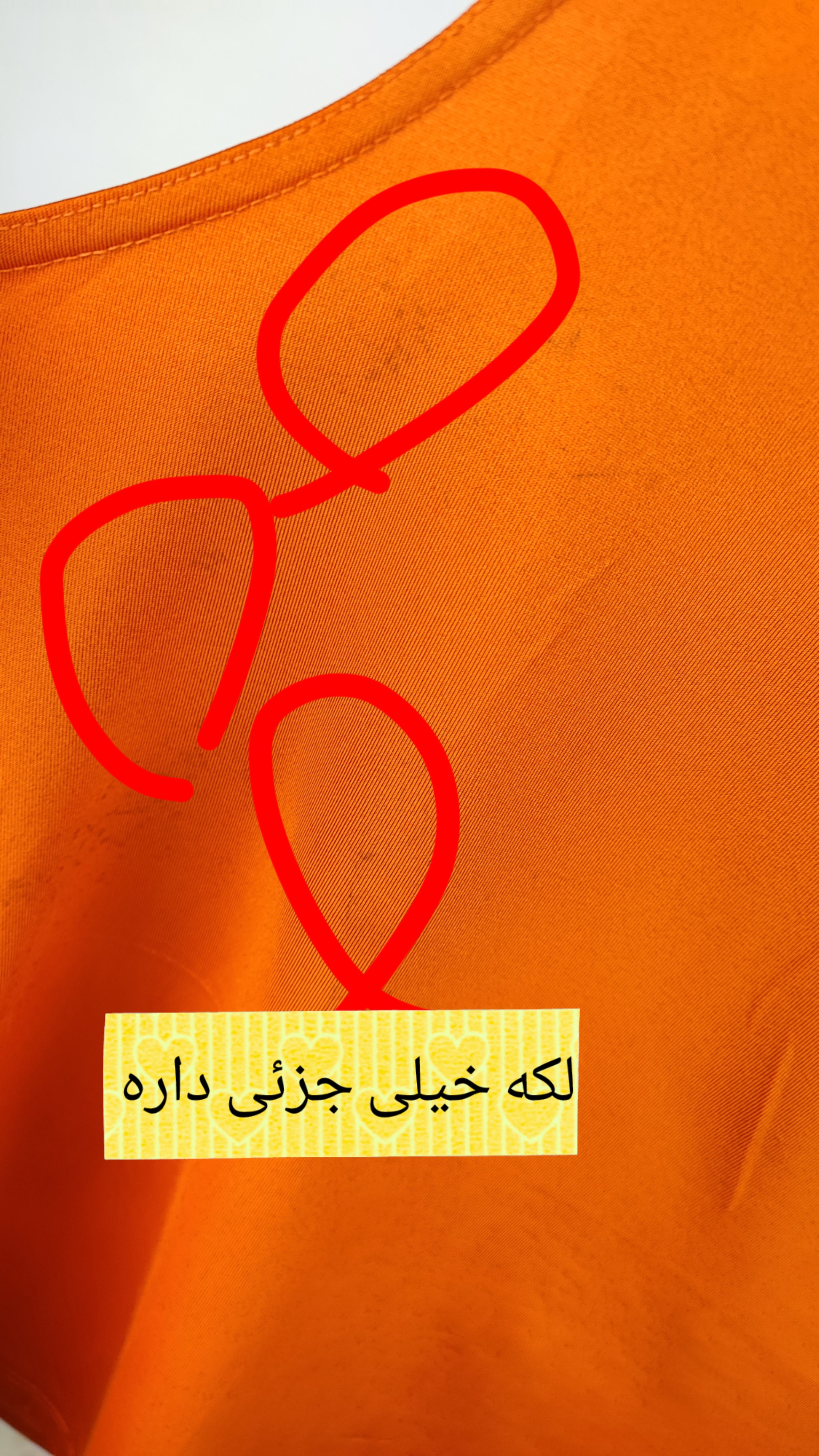 تاپ زنانه استوک وارداتی رنگ نارنجی سایز بزرگ مناسب استایل روزمره و تابستانه