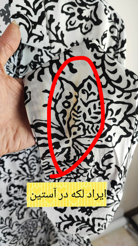 شومیز زنانه استوک وارداتی برند زارا طرحدار مشکی و سفید سایز ۴۰.۴۲ مناسب استایل روزمره و رسمی