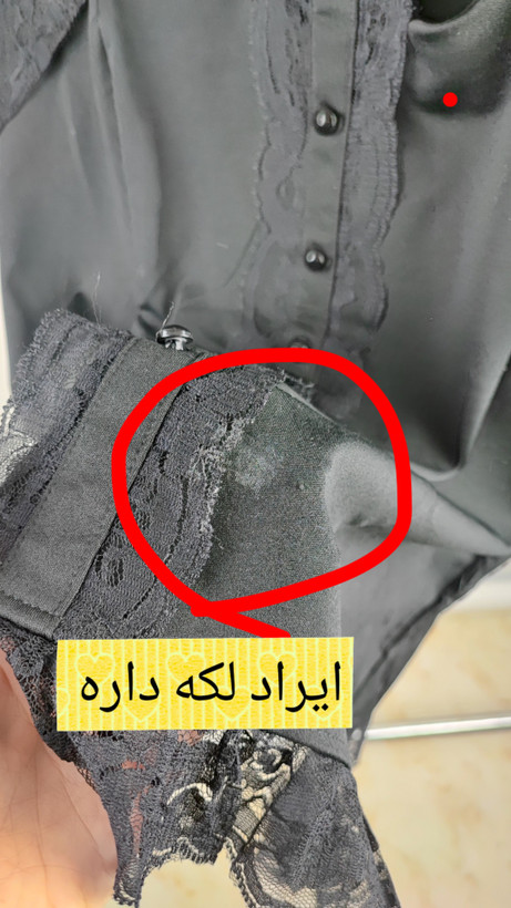 شومیز زنانه مجلسی استوک وارداتی رنگ مشکی با خرجکار گیپور کد 3349 مناسب سایز 42 و 44