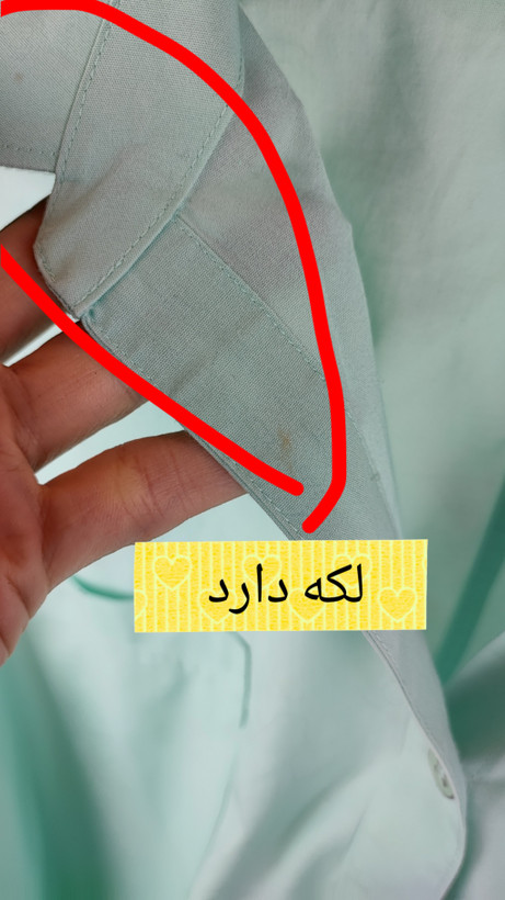 شومیز زنانه سایز بزرگ استوک اروپایی برند شیکوس Chico's رنگ سبز نعنایی کد ۴۰۳۳ گرید B