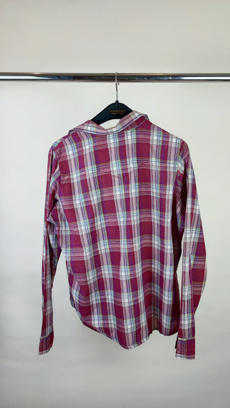شومیز زنانه استوک وارداتی برند Wrangler کد ۳۷۵۴ مناسب سایز ۴۴.۴۶ | طرح چهارخونه شیک با قیمت استثنایی و خرید اقساطی