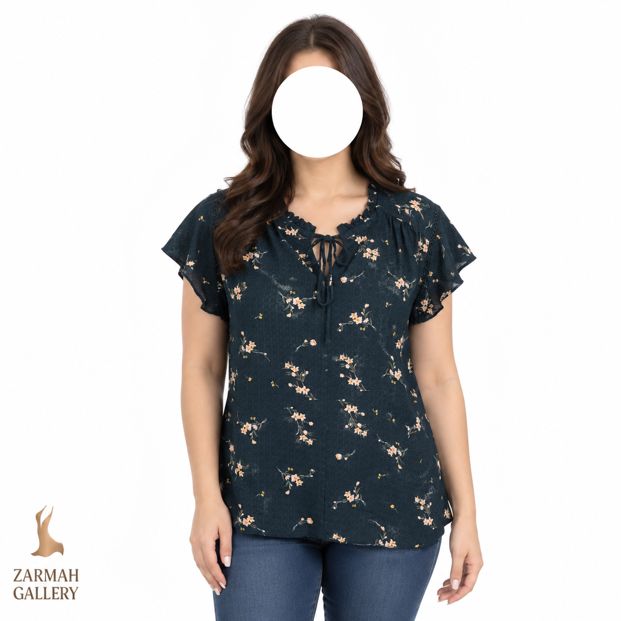 شومیز زنانه استوک وارداتی برند بوفالو دیوید بیتون طرح‌دار رنگ مشکی مناسب استایل روزمره و بهاره