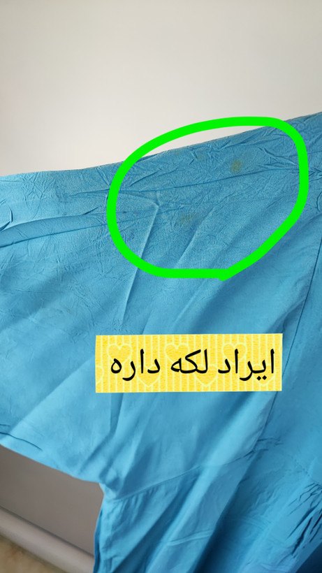 شومیز آبی زنانه استوک وارداتی طرح گلدوزی سنتی سایز بزرگ مناسب استایل تابستانه و روزمره
