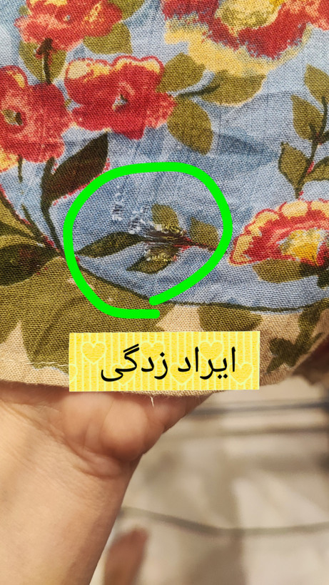 بلوز زنانه گلدار آبی رنگ استوک برند آنجی کد ۳۸۷۸ سایز ۳۶ الی ۳۸ مدل یقه افتاده بوهو